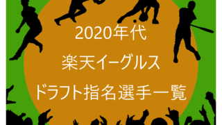 2020年代の楽天イーグルスのドラフト指名選手