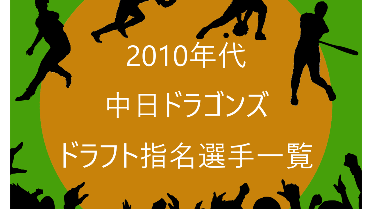 2010年代の中日ドラゴンズのドラフト指名選手